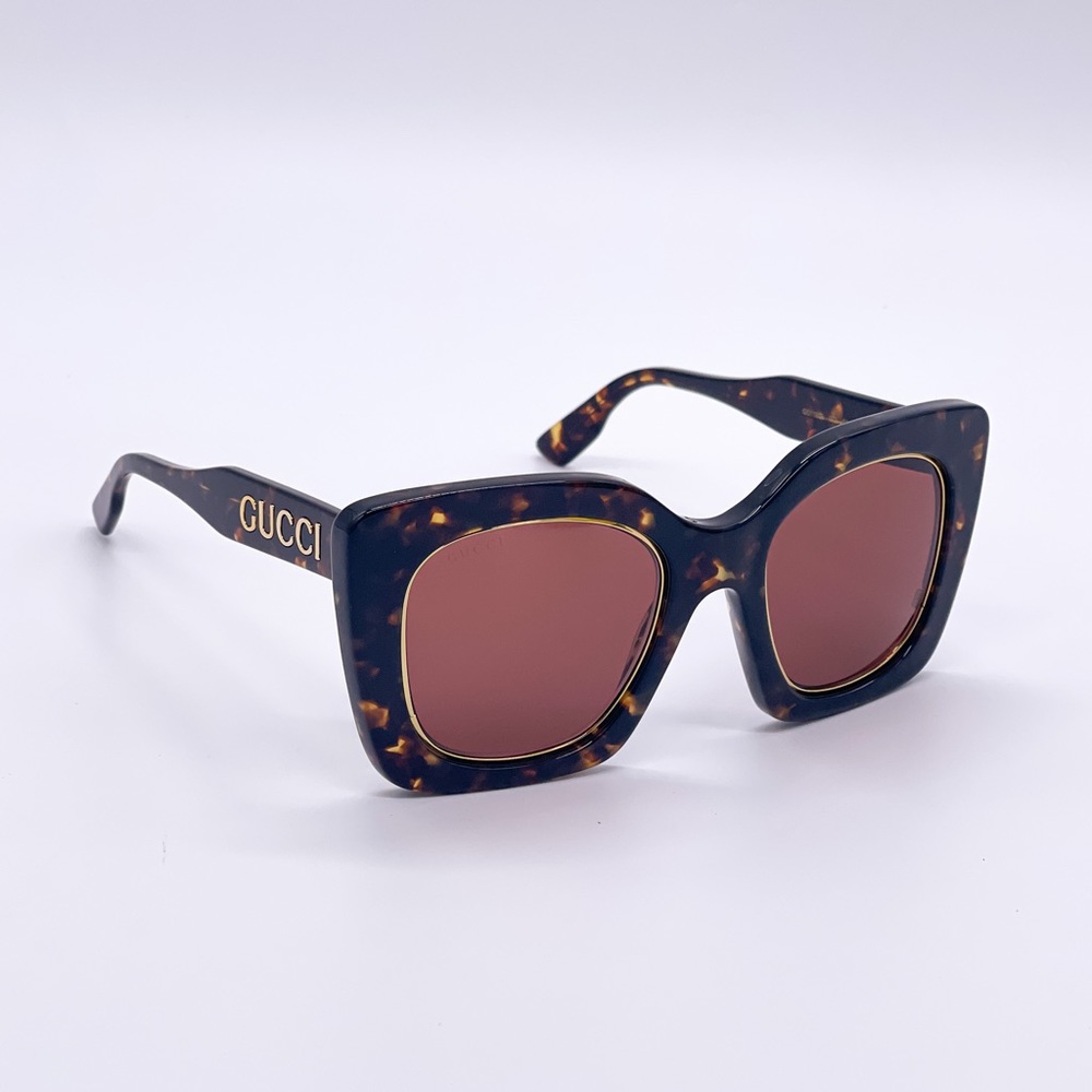 NEW GUCCI WOMEN BROWN SUNGLASSES GUCCI GG1151S 003 - Picture 6 of 9